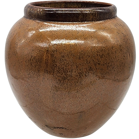 Vintage Fulper Pottery Brown Glazed Vase - Picture 1 of 7